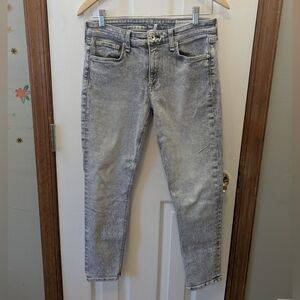 Rag & Bone Gray Wash Skinny Jeans, Size 28 (6)